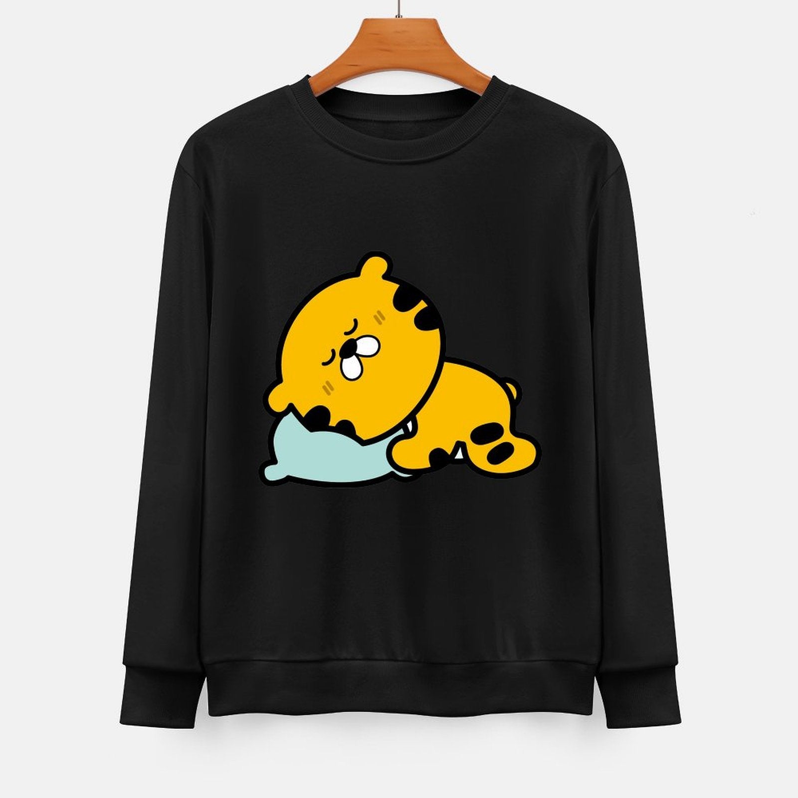 Front Patterned Long Sleeve TopSoftstyle Soft-Touch